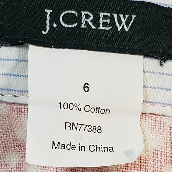 J.Crew Red & White Button Detail Mini Skirt – Size 6 - Picture 4 of 5